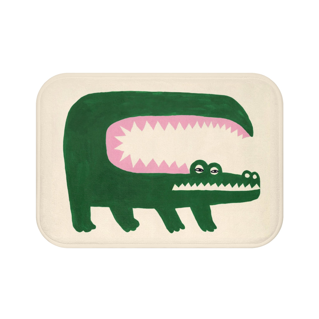 Funny Crocodile Bath Mat