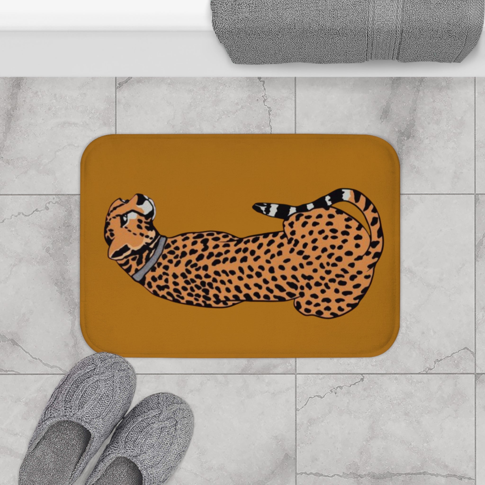 Cheetah Bath Mat